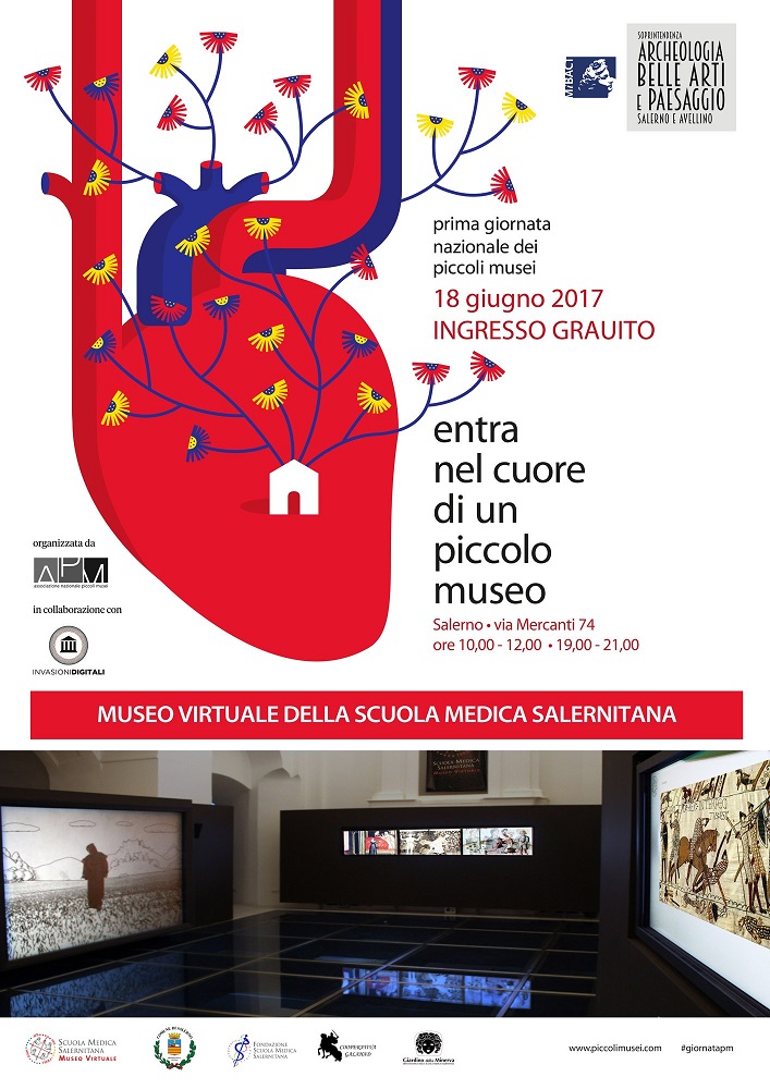 SALERNO – 18 giugno 2017 Giornata nazionale dei piccoli musei: Il Museo Virtuale della Scuola Medica Salernitana