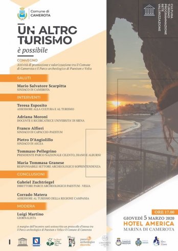 Camerota, un grande progetto per valorizzazione tutte le bellezze del Cilento. Interverr l’archeologa MARIA TOMMASA GRANESE della Soprintendenza di Salerno. Articolo di stampa tratto da ASALERNO del 3 marzo 2020
