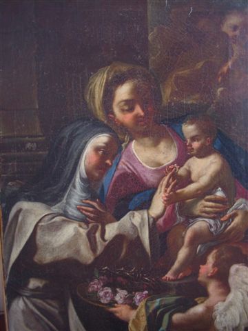 Il dipinto inedito del Matrimonio di Santa Caterina in mostra a Padula