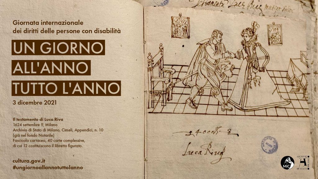 GIORNATA INTERNAZIONALE DEI DIRITTI DELLE PERSONE CON DISABILIT. Tutti gli eventi sono pubblicati sul sito del MiC al seguente link:  https://cultura.gov.it/evento/3dicembre2021ungiornoallannotuttolanno.  Circolare DG-ERIC-DGMU n.37  2021