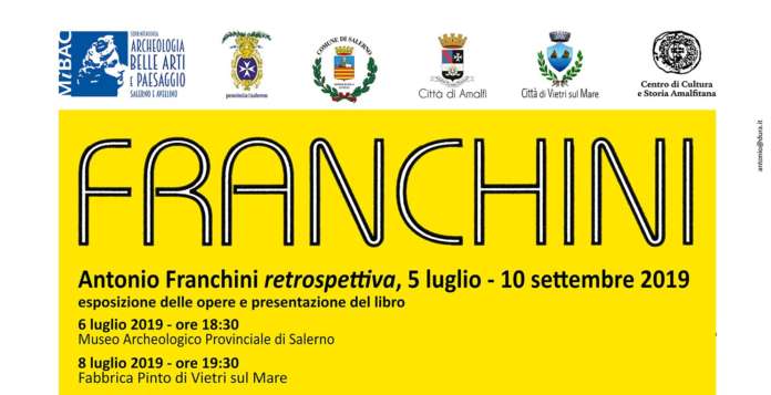 Antonio Franchini, retrospettiva: tre esposizioni nel salernitano