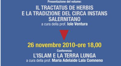 25 e 26 novembre 2010 Incontri al Museo Virtuale della Scuola Medica Salernitana