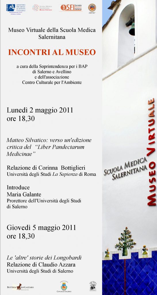 Il 2 e 5 maggio Incontri al Museo