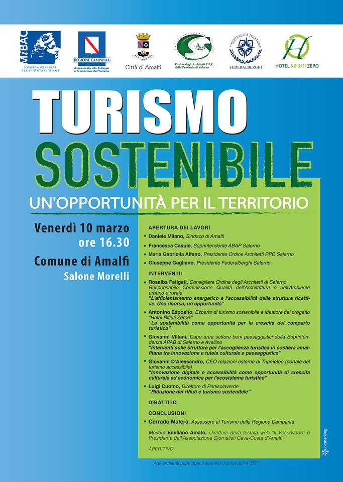 AMALFI (SA) – Turismo sostenibile: un’opportunit per il territorio