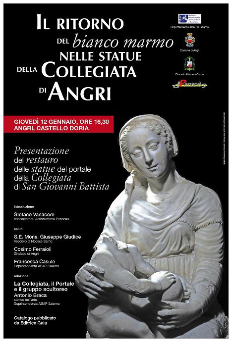 ANGRI (SA) – Il ritorno del “bianco marmo” nelle statue della Collegiata di Angri