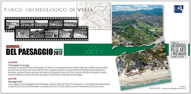 ASCEA MARINA (SA) – 14 marzo 2017 Giornata del Paesaggio: Iniziative al Parco Archeologico di Velia