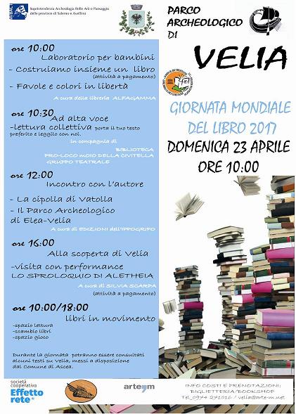 ASCEA MARINA (SA) – Giornata Mondiale del Libro al Parco Archeologico