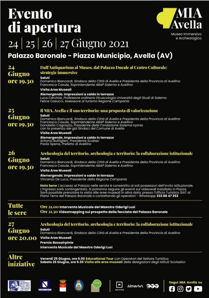 AVELLA (AV) – “Mia Avella” Museo Inmmersivo e Archeologico