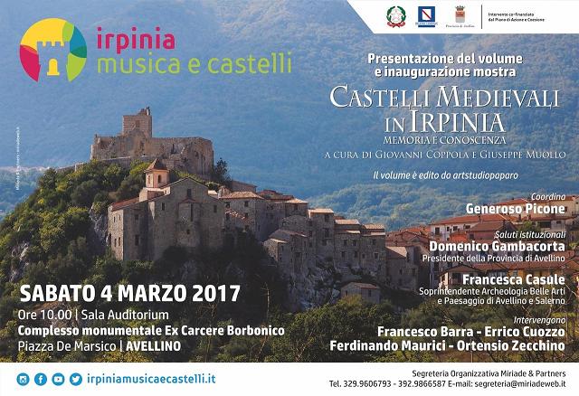 AVELLINO – Presentazione del volume e mostra “Castelli Medievali in Irpinia”