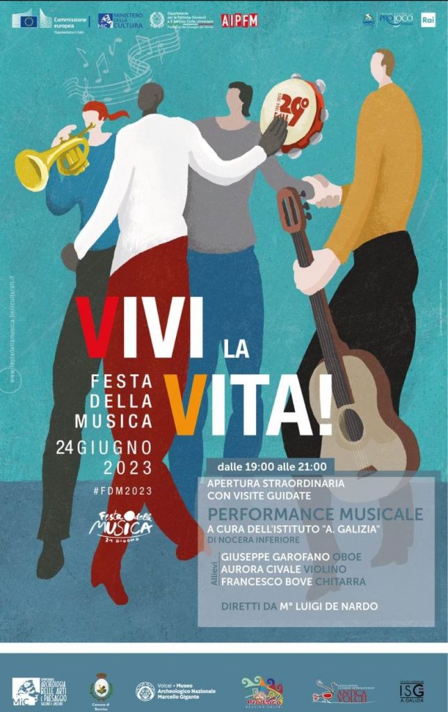 BUCCINO (SA) – Festa della Musica 2023: concerto al Museo Archeologico Nazionale di Volcei “Marcello Gigante”
