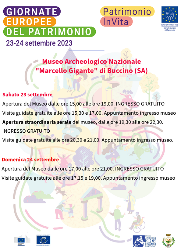 BUCCINO (SA) – Giornate Europee del Patrimonio 2023 al Museo Archeologico Nazionale dell’antica Volcei