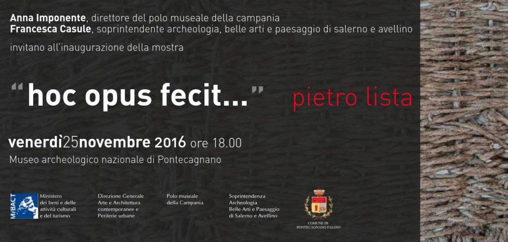 PONTECAGNANO FAIANO (SA) – Venerd 21 aprile Dialoghi tra Archeologia e Arte Contemporanea – Tecnologie innovative e social network