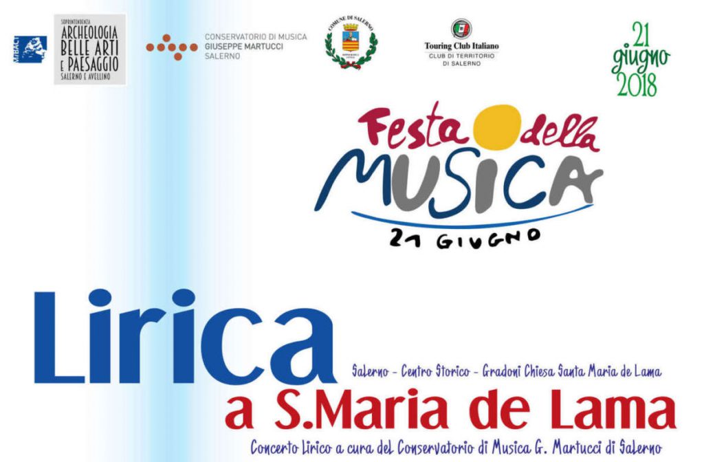 Musicisti nel centro storico di Salerno per la Festa della Musica. Largo Montone, Giardini di Villa Avenia e Santa Maria de Lama i siti che ospiteranno le performance.