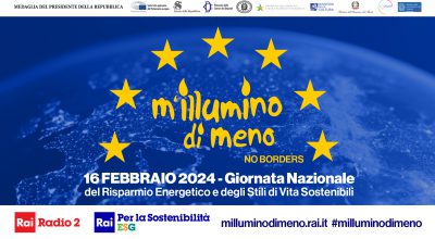 Il Ministero della Cultura aderisce a Millumino di meno 2024 – Giornata del risparmio energetico e degli stili di vita sostenibili, promossa da Rai Radio2 con Rai per la Sostenibilit – ESG.