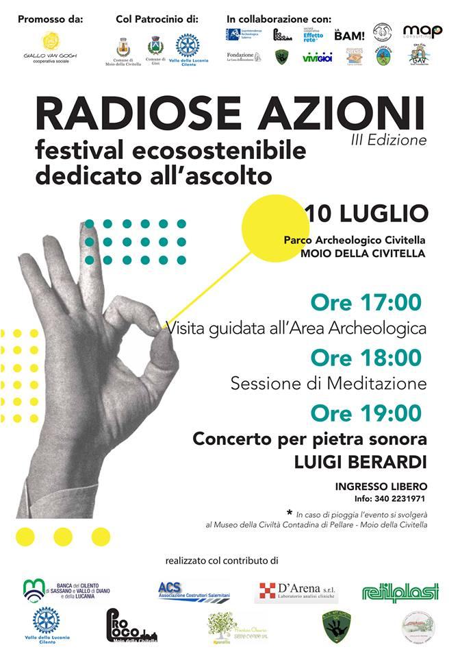 MOIO DELLA CIVITELLA (SA) – III Edizione di RADIOSE AZIONI: festival ecosostenibile dedicato all’ascolto