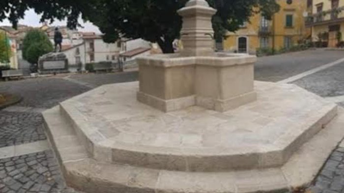 RITORNA ALL’ANTICO SPLENDORE LA  FONTANA DEL XVI SECOLO DI SICIGNANO. I lavori sotto l’Alta Sorveglianza della Soprintendenza ABAP di Salerno e Avellino