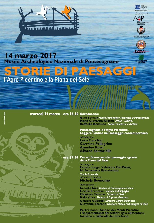 PONTECAGNANO FAIANO (SA) – 14 marzo 2017 STORIE DI PAESAGGI: l’agro Picentino e la Piana del Sele