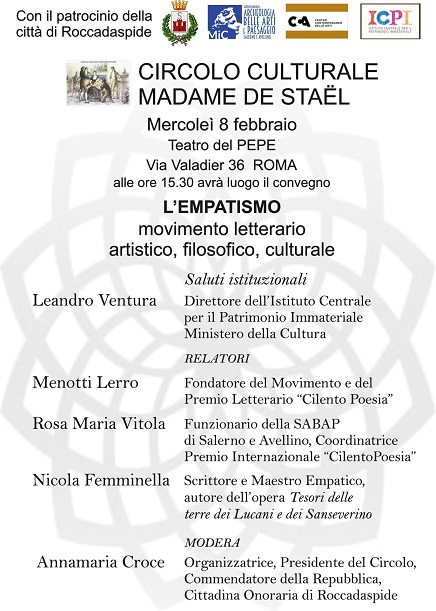 ROMA – Convegno “L’Empatismo, movimento letterario, artistico, filosofico e culturale”
