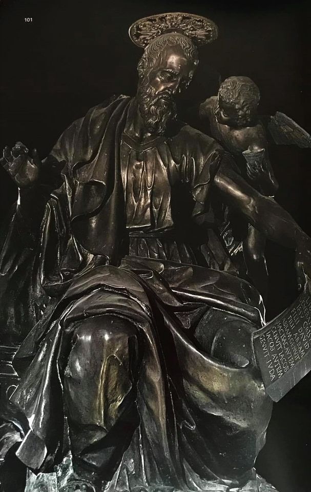SALERNO – Cattedrale di san Matteo. La cripta, statua di san Matteo  #laculturanonsiferma