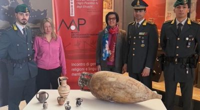 SALERNO: CONFISCATI PREZIOSI REPERTI ARCHEOLOGICI