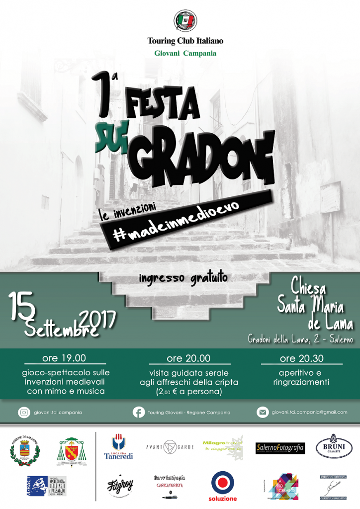 SALERNO – Festa sui gradoni. Le invenzioni#madeinmedioevo