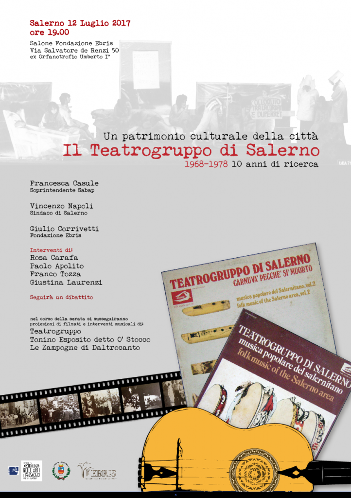 SALERNO –  Il teatrogruppo di Salerno: un patrimonio culturale della citt