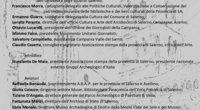 SALERNO – Incontro “La comunicazione museale: il ruolo dellinformazione e i rapporti con i media” – Palazzo Ruggi – Sala De Cunzo 23 gennaio 2024