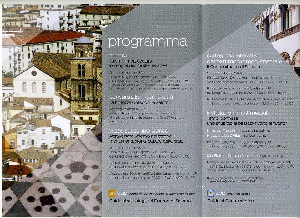 SALERNO  “Salerno in particolare  Beni culturali e innovazione”