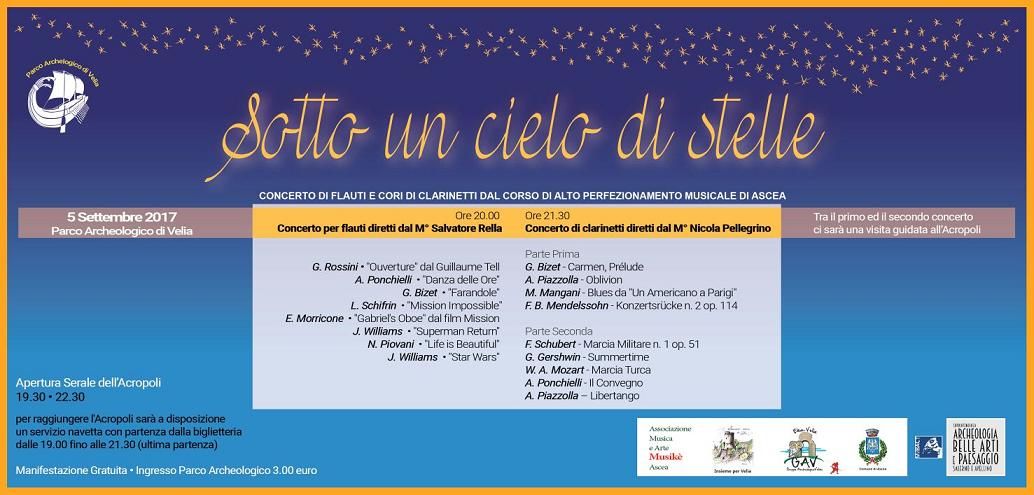 ASCEA (SA) - Sotto un cielo di stelle: concerto per flauti