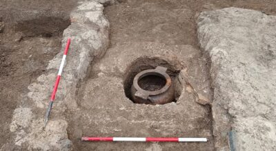 Archeologia preventiva a Pontecagnano: rinvenuta una rara tomba “a cubo” del VI secolo a.C.